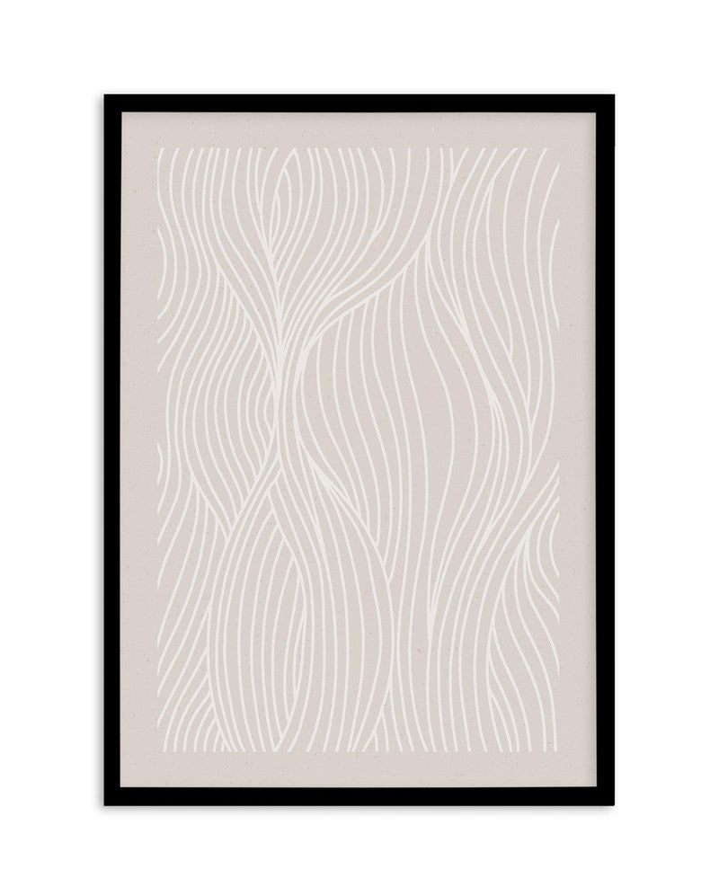 Wave Lines I Art Print-PRINT-Olive et Oriel-Olive et Oriel-A4 | 8.3" x 11.7" | 21 x 29.7cm-Black-With White Border-Buy-Australian-Art-Prints-Online-with-Olive-et-Oriel-Your-Artwork-Specialists-Austrailia-Decorate-With-Coastal-Photo-Wall-Art-Prints-From-Our-Beach-House-Artwork-Collection-Fine-Poster-and-Framed-Artwork