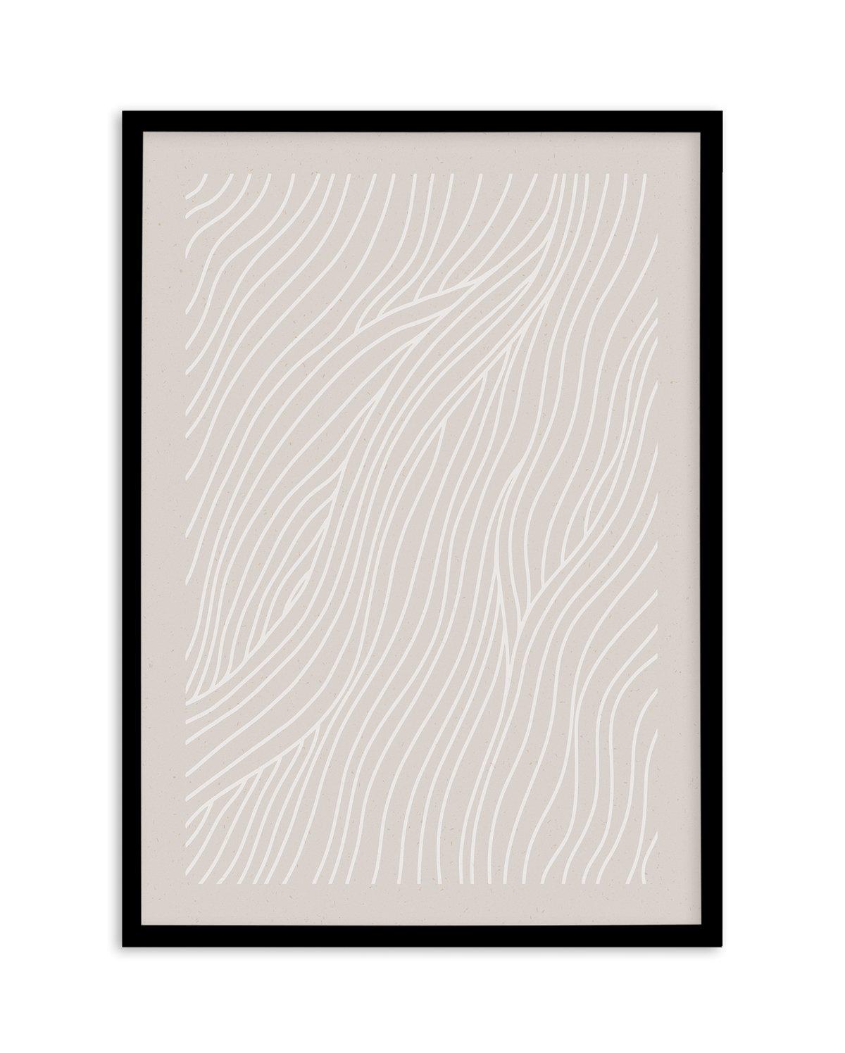 Wave Lines III Art Print-PRINT-Olive et Oriel-Olive et Oriel-A4 | 8.3" x 11.7" | 21 x 29.7cm-Black-With White Border-Buy-Australian-Art-Prints-Online-with-Olive-et-Oriel-Your-Artwork-Specialists-Austrailia-Decorate-With-Coastal-Photo-Wall-Art-Prints-From-Our-Beach-House-Artwork-Collection-Fine-Poster-and-Framed-Artwork