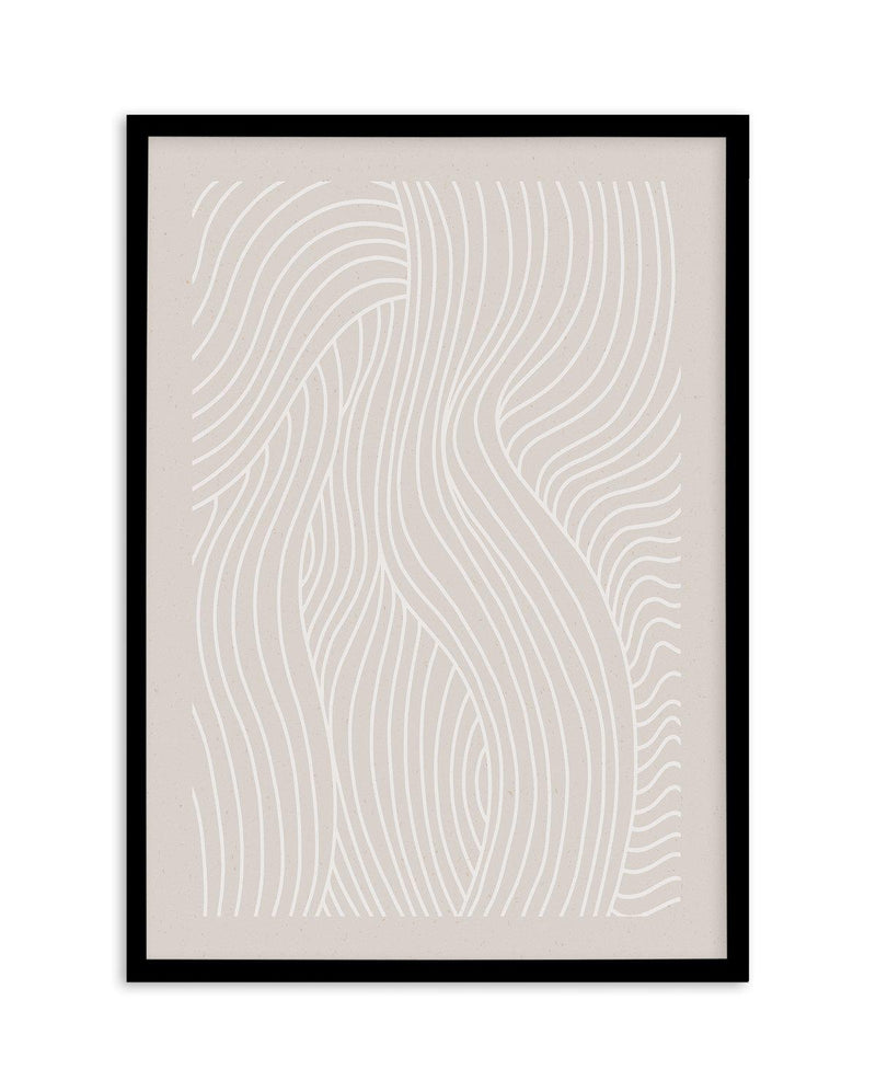 Wave Lines IV Art Print-PRINT-Olive et Oriel-Olive et Oriel-A4 | 8.3" x 11.7" | 21 x 29.7cm-Black-With White Border-Buy-Australian-Art-Prints-Online-with-Olive-et-Oriel-Your-Artwork-Specialists-Austrailia-Decorate-With-Coastal-Photo-Wall-Art-Prints-From-Our-Beach-House-Artwork-Collection-Fine-Poster-and-Framed-Artwork