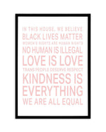 We Are All Equal | 5 Colour Options Art Print-PRINT-Olive et Oriel-Olive et Oriel-A5 | 5.8" x 8.3" | 14.8 x 21cm-Black-With White Border-Buy-Australian-Art-Prints-Online-with-Olive-et-Oriel-Your-Artwork-Specialists-Austrailia-Decorate-With-Coastal-Photo-Wall-Art-Prints-From-Our-Beach-House-Artwork-Collection-Fine-Poster-and-Framed-Artwork