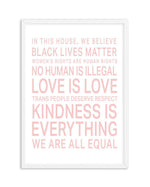 We Are All Equal | 5 Colour Options Art Print-PRINT-Olive et Oriel-Olive et Oriel-A5 | 5.8" x 8.3" | 14.8 x 21cm-White-With White Border-Buy-Australian-Art-Prints-Online-with-Olive-et-Oriel-Your-Artwork-Specialists-Austrailia-Decorate-With-Coastal-Photo-Wall-Art-Prints-From-Our-Beach-House-Artwork-Collection-Fine-Poster-and-Framed-Artwork