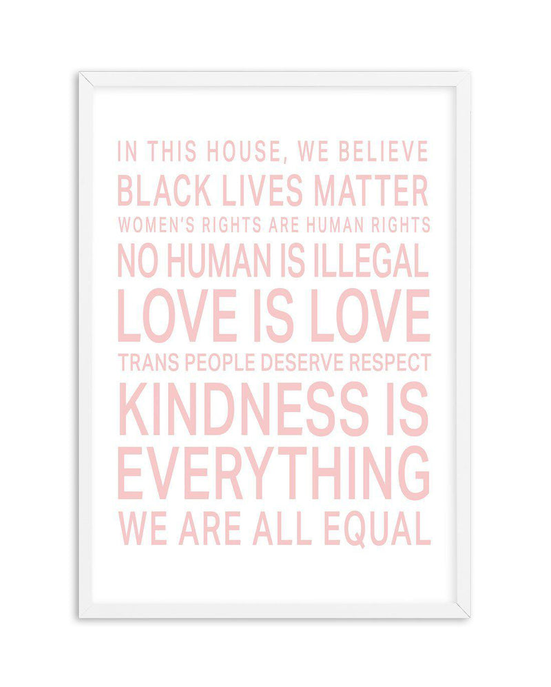 We Are All Equal | 5 Colour Options Art Print-PRINT-Olive et Oriel-Olive et Oriel-A5 | 5.8" x 8.3" | 14.8 x 21cm-White-With White Border-Buy-Australian-Art-Prints-Online-with-Olive-et-Oriel-Your-Artwork-Specialists-Austrailia-Decorate-With-Coastal-Photo-Wall-Art-Prints-From-Our-Beach-House-Artwork-Collection-Fine-Poster-and-Framed-Artwork