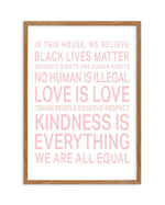 We Are All Equal | 5 Colour Options Art Print-PRINT-Olive et Oriel-Olive et Oriel-50x70 cm | 19.6" x 27.5"-Walnut-With White Border-Buy-Australian-Art-Prints-Online-with-Olive-et-Oriel-Your-Artwork-Specialists-Austrailia-Decorate-With-Coastal-Photo-Wall-Art-Prints-From-Our-Beach-House-Artwork-Collection-Fine-Poster-and-Framed-Artwork