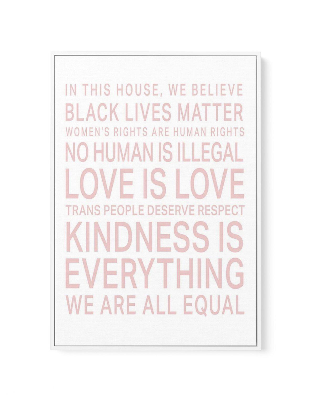 We Are All Equal | 5 Colour Options | Framed Canvas-CANVAS-You can shop wall art online with Olive et Oriel for everything from abstract art to fun kids wall art. Our beautiful modern art prints and canvas art are available from large canvas prints to wall art paintings and our proudly Australian artwork collection offers only the highest quality framed large wall art and canvas art Australia - You can buy fashion photography prints or Hampton print posters and paintings on canvas from Olive et 