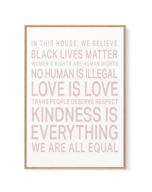 We Are All Equal | 5 Colour Options | Framed Canvas-CANVAS-You can shop wall art online with Olive et Oriel for everything from abstract art to fun kids wall art. Our beautiful modern art prints and canvas art are available from large canvas prints to wall art paintings and our proudly Australian artwork collection offers only the highest quality framed large wall art and canvas art Australia - You can buy fashion photography prints or Hampton print posters and paintings on canvas from Olive et 