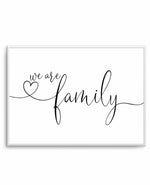 We Are Family Art Print-PRINT-Olive et Oriel-Olive et Oriel-A5 | 5.8" x 8.3" | 14.8 x 21cm-Unframed Art Print-With White Border-Buy-Australian-Art-Prints-Online-with-Olive-et-Oriel-Your-Artwork-Specialists-Austrailia-Decorate-With-Coastal-Photo-Wall-Art-Prints-From-Our-Beach-House-Artwork-Collection-Fine-Poster-and-Framed-Artwork