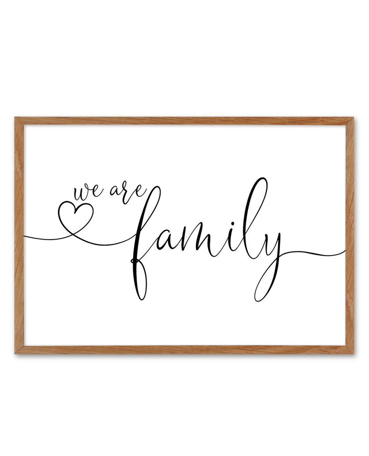 We Are Family Art Print-PRINT-Olive et Oriel-Olive et Oriel-50x70 cm | 19.6" x 27.5"-Walnut-With White Border-Buy-Australian-Art-Prints-Online-with-Olive-et-Oriel-Your-Artwork-Specialists-Austrailia-Decorate-With-Coastal-Photo-Wall-Art-Prints-From-Our-Beach-House-Artwork-Collection-Fine-Poster-and-Framed-Artwork