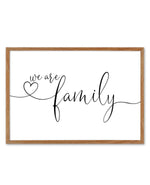 We Are Family Art Print-PRINT-Olive et Oriel-Olive et Oriel-50x70 cm | 19.6" x 27.5"-Walnut-With White Border-Buy-Australian-Art-Prints-Online-with-Olive-et-Oriel-Your-Artwork-Specialists-Austrailia-Decorate-With-Coastal-Photo-Wall-Art-Prints-From-Our-Beach-House-Artwork-Collection-Fine-Poster-and-Framed-Artwork