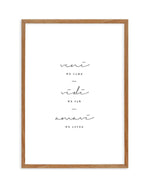 We Came. We Saw. We Loved. Art Print-PRINT-Olive et Oriel-Olive et Oriel-50x70 cm | 19.6" x 27.5"-Walnut-With White Border-Buy-Australian-Art-Prints-Online-with-Olive-et-Oriel-Your-Artwork-Specialists-Austrailia-Decorate-With-Coastal-Photo-Wall-Art-Prints-From-Our-Beach-House-Artwork-Collection-Fine-Poster-and-Framed-Artwork