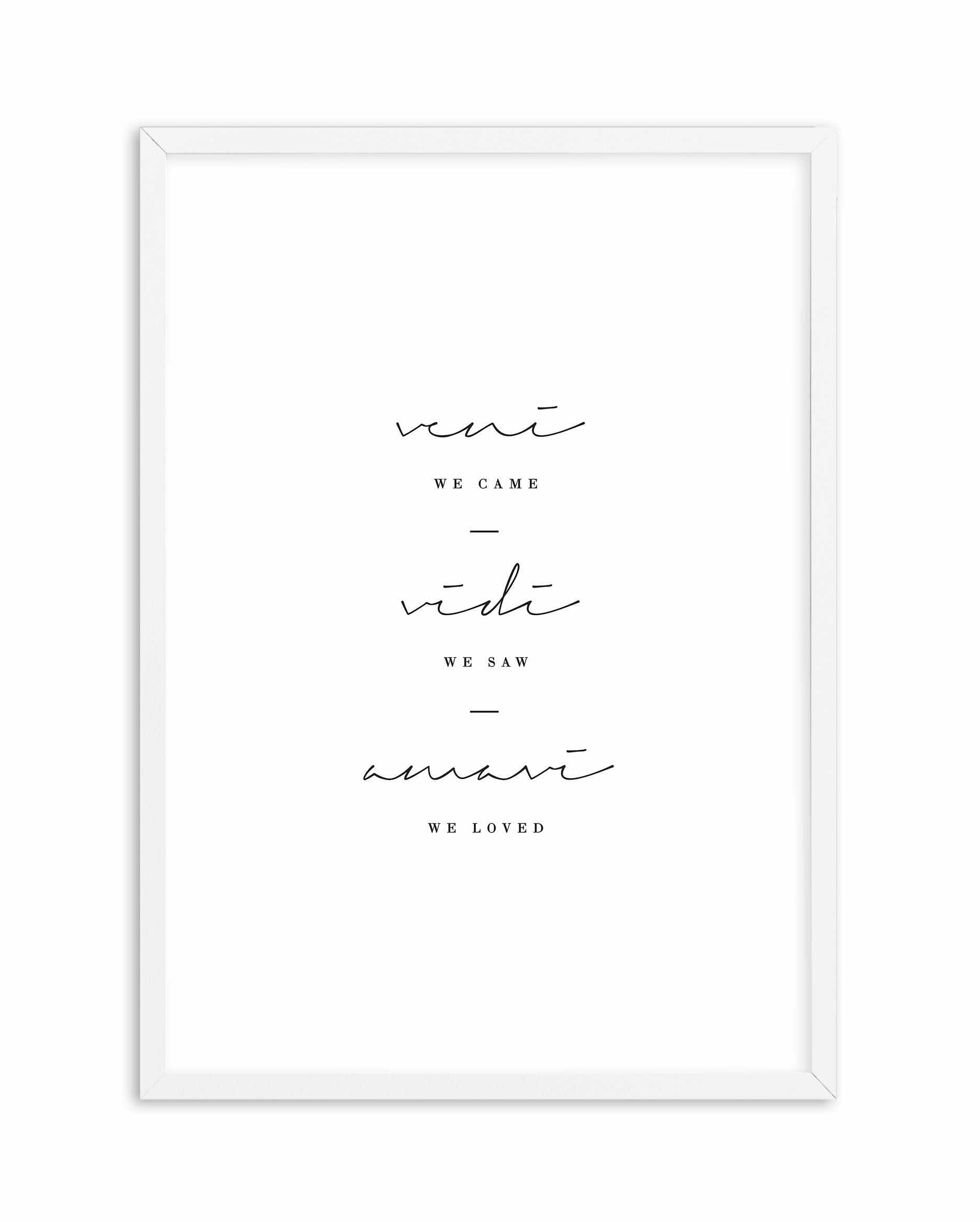 We Came. We Saw. We Loved. Art Print-PRINT-Olive et Oriel-Olive et Oriel-A5 | 5.8" x 8.3" | 14.8 x 21cm-White-With White Border-Buy-Australian-Art-Prints-Online-with-Olive-et-Oriel-Your-Artwork-Specialists-Austrailia-Decorate-With-Coastal-Photo-Wall-Art-Prints-From-Our-Beach-House-Artwork-Collection-Fine-Poster-and-Framed-Artwork