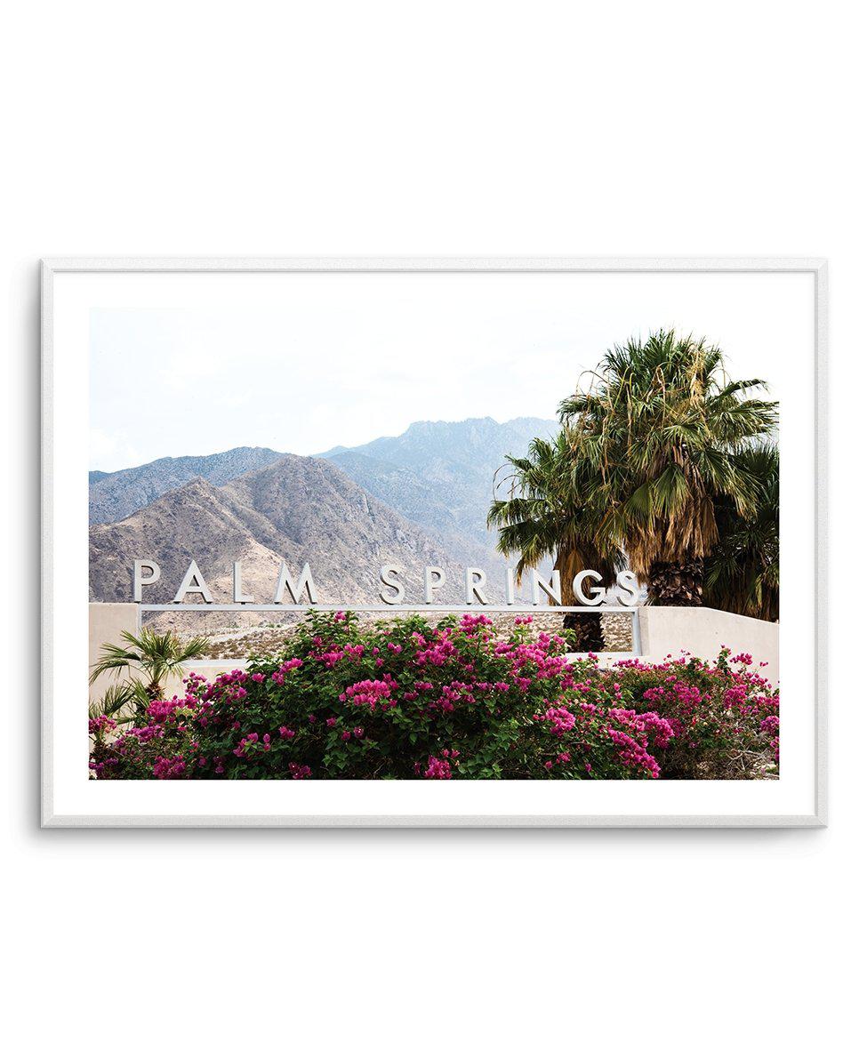 Welcome to Palm Springs Art Print-PRINT-Olive et Oriel-Olive et Oriel-A4 | 8.3" x 11.7" | 21 x 29.7cm-Unframed Art Print-With White Border-Buy-Australian-Art-Prints-Online-with-Olive-et-Oriel-Your-Artwork-Specialists-Austrailia-Decorate-With-Coastal-Photo-Wall-Art-Prints-From-Our-Beach-House-Artwork-Collection-Fine-Poster-and-Framed-Artwork