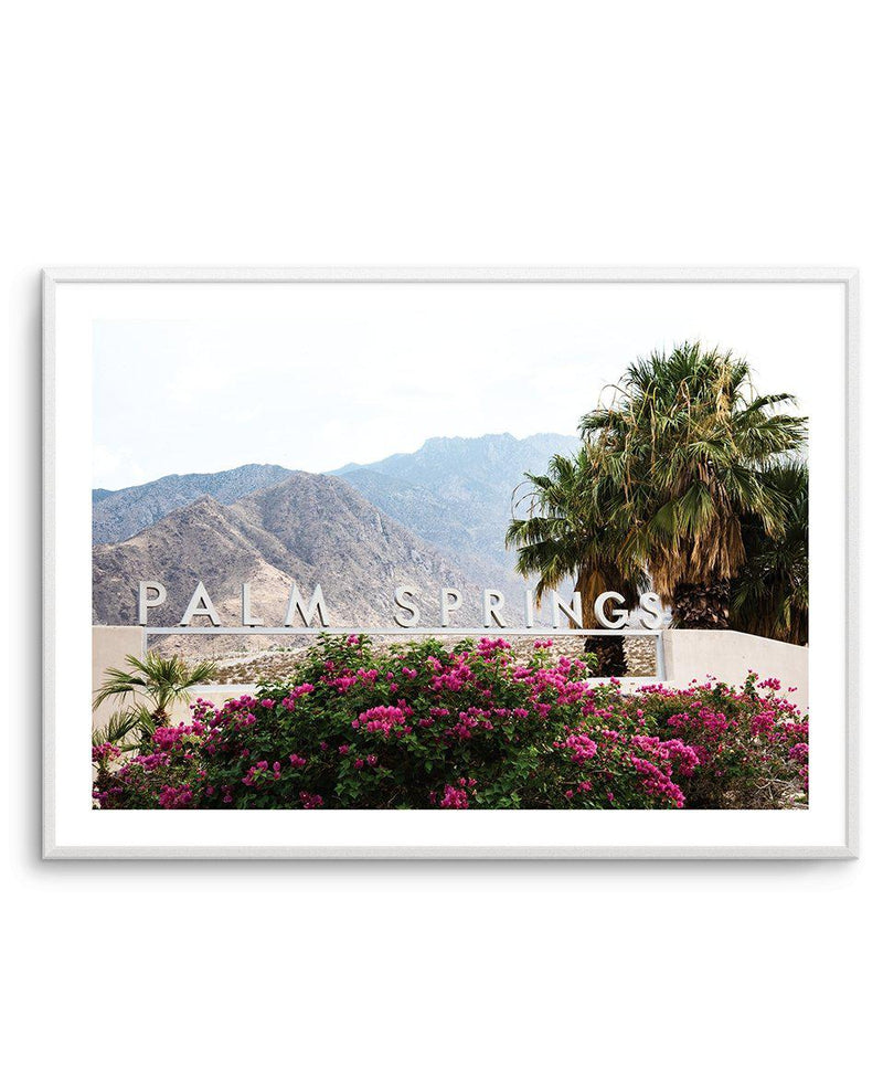Welcome to Palm Springs Art Print-PRINT-Olive et Oriel-Olive et Oriel-A4 | 8.3" x 11.7" | 21 x 29.7cm-Unframed Art Print-With White Border-Buy-Australian-Art-Prints-Online-with-Olive-et-Oriel-Your-Artwork-Specialists-Austrailia-Decorate-With-Coastal-Photo-Wall-Art-Prints-From-Our-Beach-House-Artwork-Collection-Fine-Poster-and-Framed-Artwork