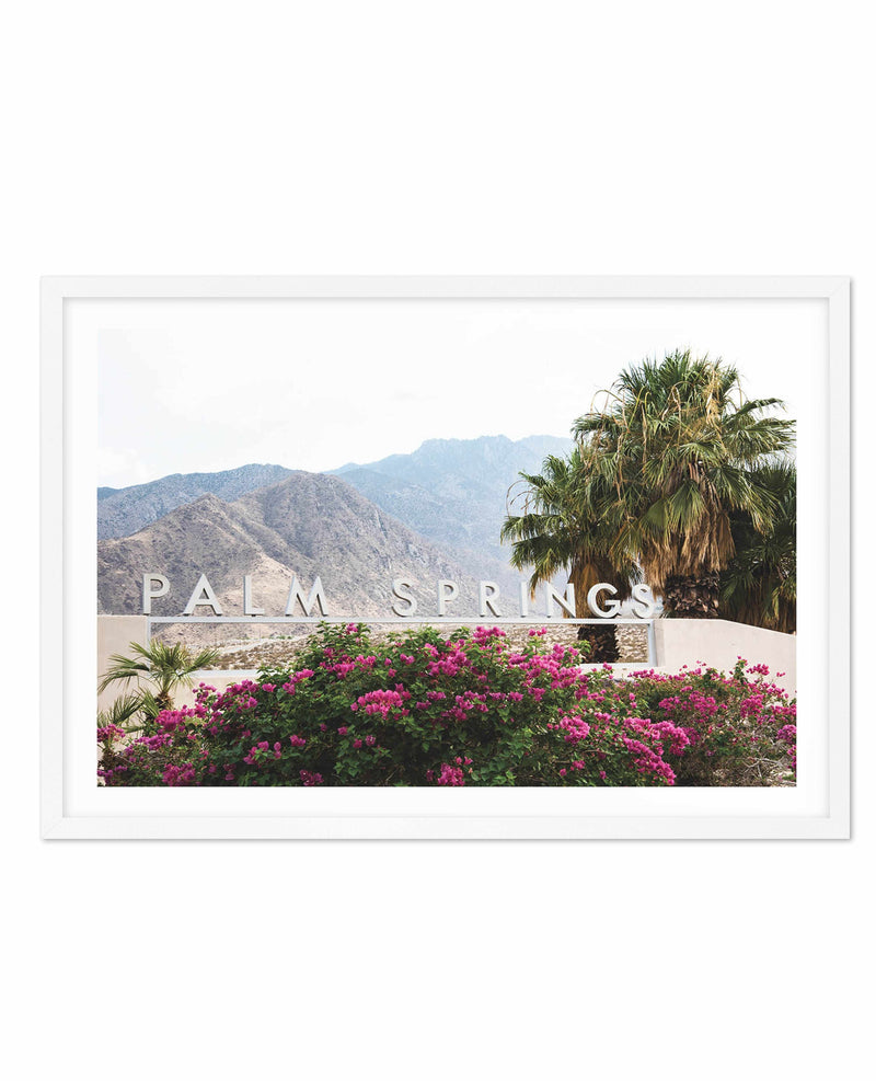 Welcome to Palm Springs Art Print-PRINT-Olive et Oriel-Olive et Oriel-A4 | 8.3" x 11.7" | 21 x 29.7cm-White-With White Border-Buy-Australian-Art-Prints-Online-with-Olive-et-Oriel-Your-Artwork-Specialists-Austrailia-Decorate-With-Coastal-Photo-Wall-Art-Prints-From-Our-Beach-House-Artwork-Collection-Fine-Poster-and-Framed-Artwork