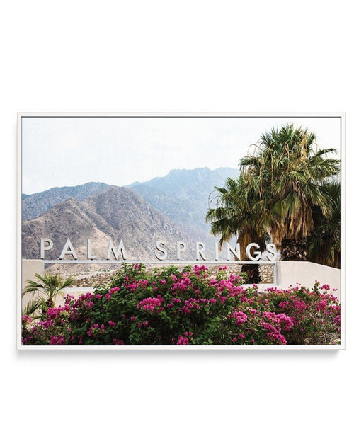 Welcome to Palm Springs | Framed Canvas-CANVAS-You can shop wall art online with Olive et Oriel for everything from abstract art to fun kids wall art. Our beautiful modern art prints and canvas art are available from large canvas prints to wall art paintings and our proudly Australian artwork collection offers only the highest quality framed large wall art and canvas art Australia - You can buy fashion photography prints or Hampton print posters and paintings on canvas from Olive et Oriel and ha