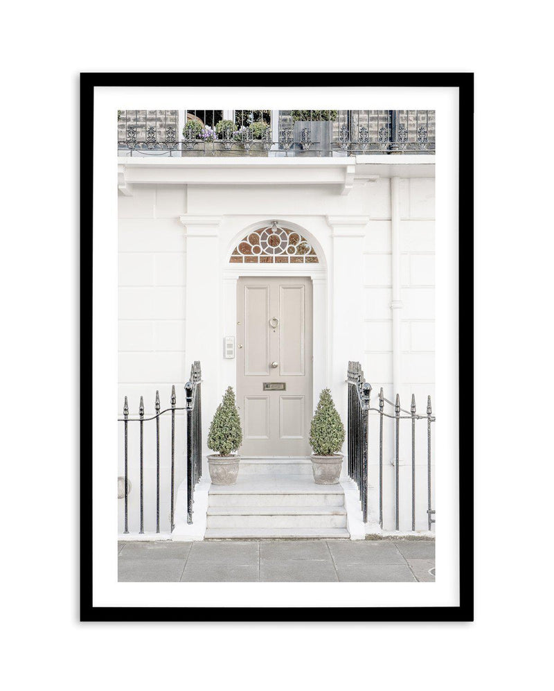 West London Doorway Art Print-PRINT-Olive et Oriel-Olive et Oriel-A5 | 5.8" x 8.3" | 14.8 x 21cm-Black-With White Border-Buy-Australian-Art-Prints-Online-with-Olive-et-Oriel-Your-Artwork-Specialists-Austrailia-Decorate-With-Coastal-Photo-Wall-Art-Prints-From-Our-Beach-House-Artwork-Collection-Fine-Poster-and-Framed-Artwork