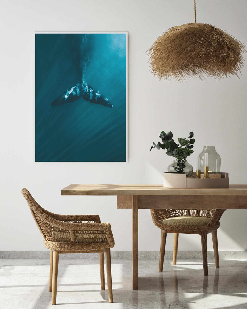 Whale Tail Blue | PT Art Print-PRINT-Olive et Oriel-Olive et Oriel-Buy-Australian-Art-Prints-Online-with-Olive-et-Oriel-Your-Artwork-Specialists-Austrailia-Decorate-With-Coastal-Photo-Wall-Art-Prints-From-Our-Beach-House-Artwork-Collection-Fine-Poster-and-Framed-Artwork