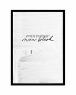 When In Doubt Wear Black Art Print-PRINT-Olive et Oriel-Olive et Oriel-A5 | 5.8" x 8.3" | 14.8 x 21cm-Black-With White Border-Buy-Australian-Art-Prints-Online-with-Olive-et-Oriel-Your-Artwork-Specialists-Austrailia-Decorate-With-Coastal-Photo-Wall-Art-Prints-From-Our-Beach-House-Artwork-Collection-Fine-Poster-and-Framed-Artwork