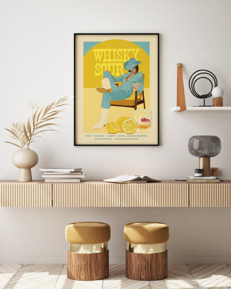 Whisky Sour By Jenny Liz Rome Art Print-PRINT-Olive et Oriel-Olive et Oriel-Buy-Australian-Art-Prints-Online-with-Olive-et-Oriel-Your-Artwork-Specialists-Austrailia-Decorate-With-Coastal-Photo-Wall-Art-Prints-From-Our-Beach-House-Artwork-Collection-Fine-Poster-and-Framed-Artwork