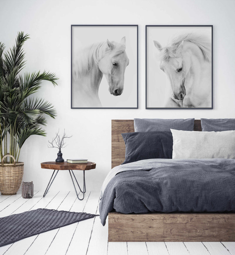 White Horse III Art Print-PRINT-Olive et Oriel-Olive et Oriel-Buy-Australian-Art-Prints-Online-with-Olive-et-Oriel-Your-Artwork-Specialists-Austrailia-Decorate-With-Coastal-Photo-Wall-Art-Prints-From-Our-Beach-House-Artwork-Collection-Fine-Poster-and-Framed-Artwork