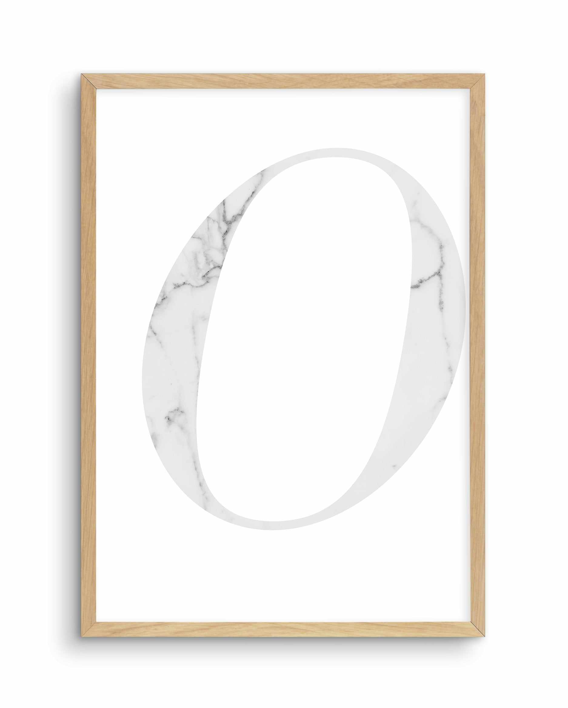 White Marble Letter Art Print-PRINT-Olive et Oriel-Olive et Oriel-A5 | 5.8" x 8.3" | 14.8 x 21cm-Oak-With White Border-Buy-Australian-Art-Prints-Online-with-Olive-et-Oriel-Your-Artwork-Specialists-Austrailia-Decorate-With-Coastal-Photo-Wall-Art-Prints-From-Our-Beach-House-Artwork-Collection-Fine-Poster-and-Framed-Artwork