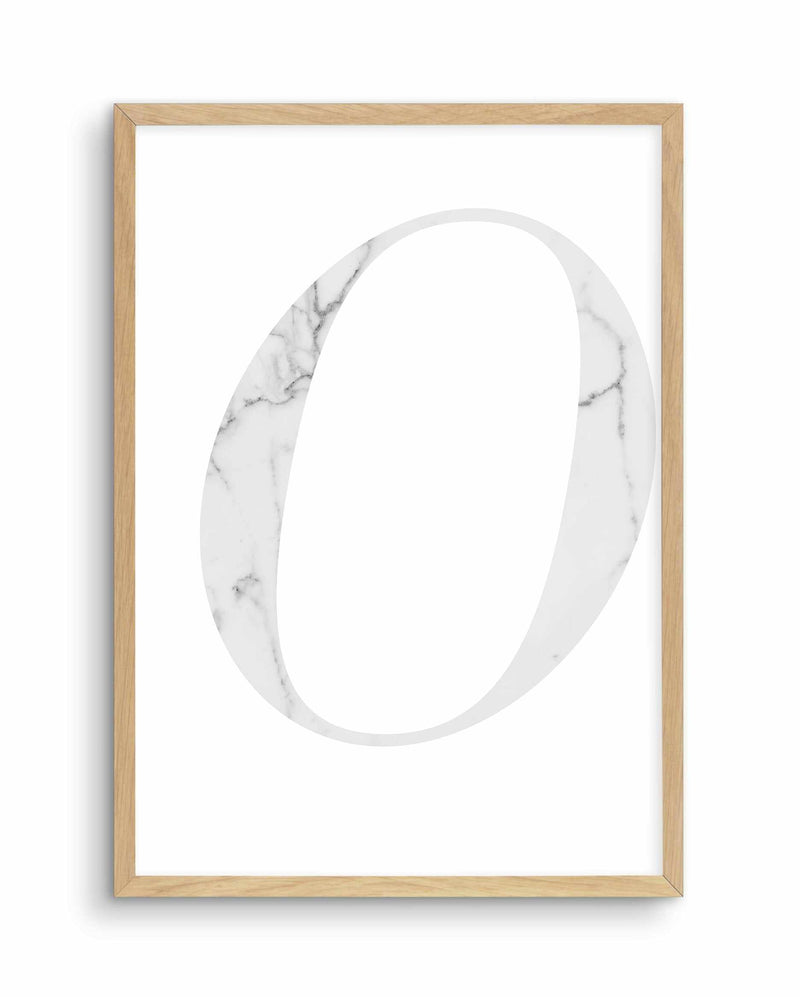 White Marble Letter Art Print-PRINT-Olive et Oriel-Olive et Oriel-A5 | 5.8" x 8.3" | 14.8 x 21cm-Oak-With White Border-Buy-Australian-Art-Prints-Online-with-Olive-et-Oriel-Your-Artwork-Specialists-Austrailia-Decorate-With-Coastal-Photo-Wall-Art-Prints-From-Our-Beach-House-Artwork-Collection-Fine-Poster-and-Framed-Artwork