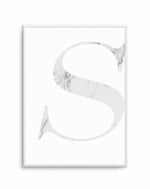 White Marble Letter Art Print-PRINT-Olive et Oriel-Olive et Oriel-A5 | 5.8" x 8.3" | 14.8 x 21cm-Unframed Art Print-With White Border-Buy-Australian-Art-Prints-Online-with-Olive-et-Oriel-Your-Artwork-Specialists-Austrailia-Decorate-With-Coastal-Photo-Wall-Art-Prints-From-Our-Beach-House-Artwork-Collection-Fine-Poster-and-Framed-Artwork