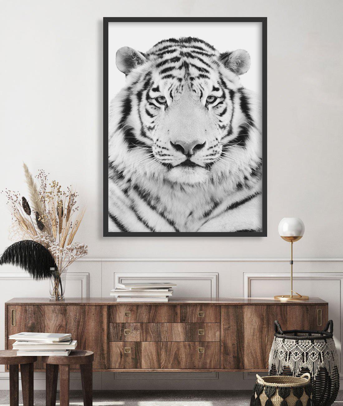 White Tiger Art Print-PRINT-Olive et Oriel-Olive et Oriel-Buy-Australian-Art-Prints-Online-with-Olive-et-Oriel-Your-Artwork-Specialists-Austrailia-Decorate-With-Coastal-Photo-Wall-Art-Prints-From-Our-Beach-House-Artwork-Collection-Fine-Poster-and-Framed-Artwork