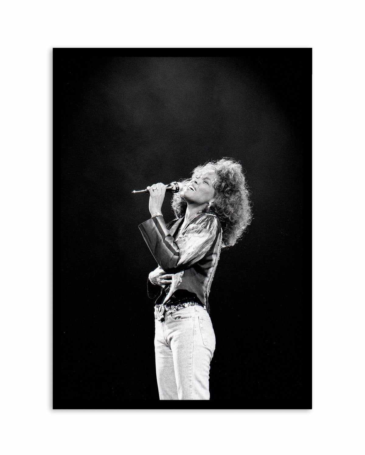 Whitney Houston | Tony Mott Collection Art Print-PRINT-Olive et Oriel-Olive et Oriel-A5 | 5.8" x 8.3" | 14.8 x 21cm-Black-With White Border-Buy-Australian-Art-Prints-Online-with-Olive-et-Oriel-Your-Artwork-Specialists-Austrailia-Decorate-With-Coastal-Photo-Wall-Art-Prints-From-Our-Beach-House-Artwork-Collection-Fine-Poster-and-Framed-Artwork