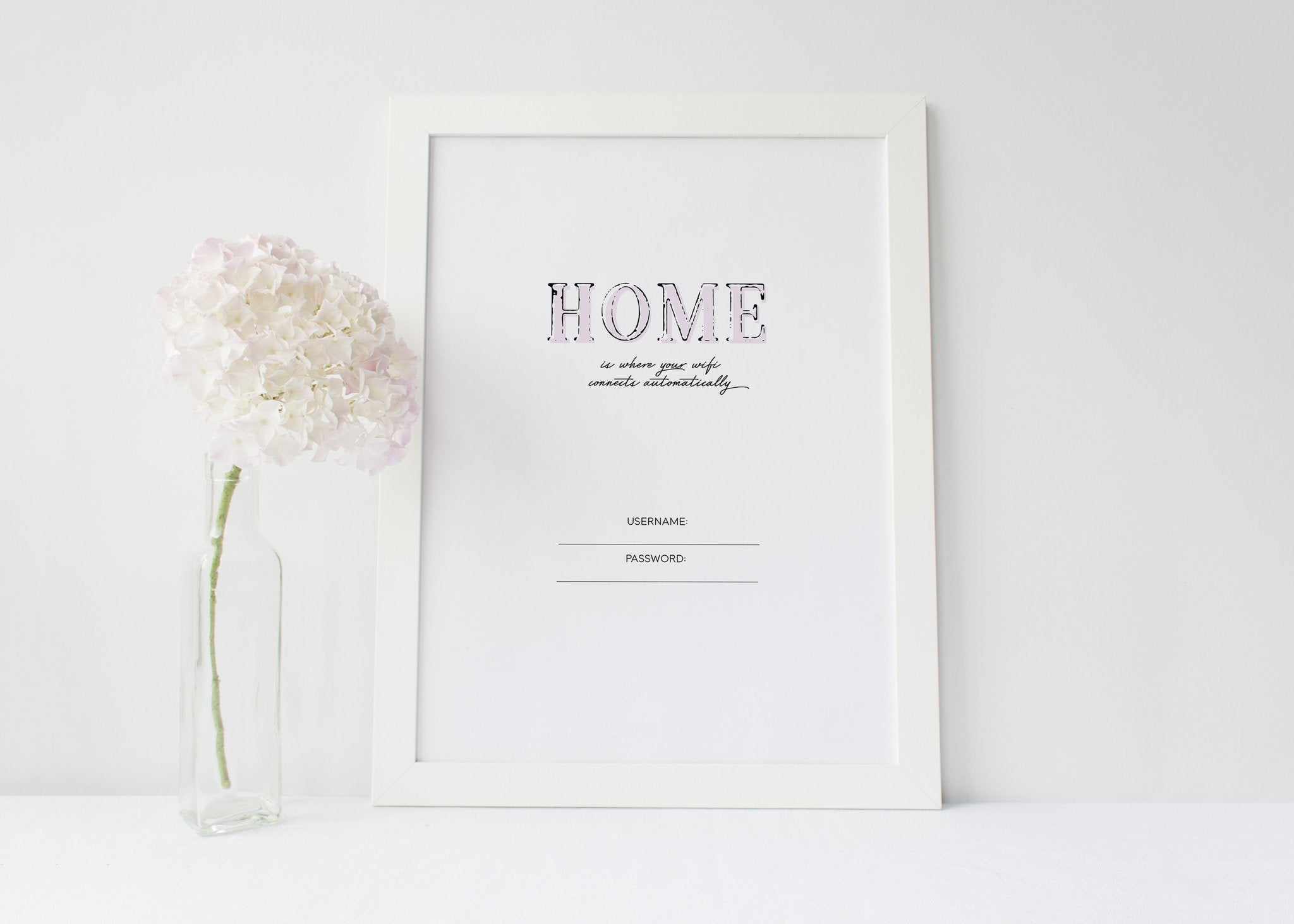 Wifi - Home Is... Art Print-PRINT-Olive et Oriel-Olive et Oriel-Buy-Australian-Art-Prints-Online-with-Olive-et-Oriel-Your-Artwork-Specialists-Austrailia-Decorate-With-Coastal-Photo-Wall-Art-Prints-From-Our-Beach-House-Artwork-Collection-Fine-Poster-and-Framed-Artwork