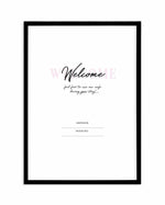 Wifi - Welcome... Art Print-PRINT-Olive et Oriel-Olive et Oriel-A5 | 5.8" x 8.3" | 14.8 x 21cm-Black-With White Border-Buy-Australian-Art-Prints-Online-with-Olive-et-Oriel-Your-Artwork-Specialists-Austrailia-Decorate-With-Coastal-Photo-Wall-Art-Prints-From-Our-Beach-House-Artwork-Collection-Fine-Poster-and-Framed-Artwork