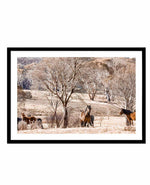 Wild Brumbies | Protector Art Print-PRINT-Olive et Oriel-Olive et Oriel-A5 | 5.8" x 8.3" | 14.8 x 21cm-Black-With White Border-Buy-Australian-Art-Prints-Online-with-Olive-et-Oriel-Your-Artwork-Specialists-Austrailia-Decorate-With-Coastal-Photo-Wall-Art-Prints-From-Our-Beach-House-Artwork-Collection-Fine-Poster-and-Framed-Artwork