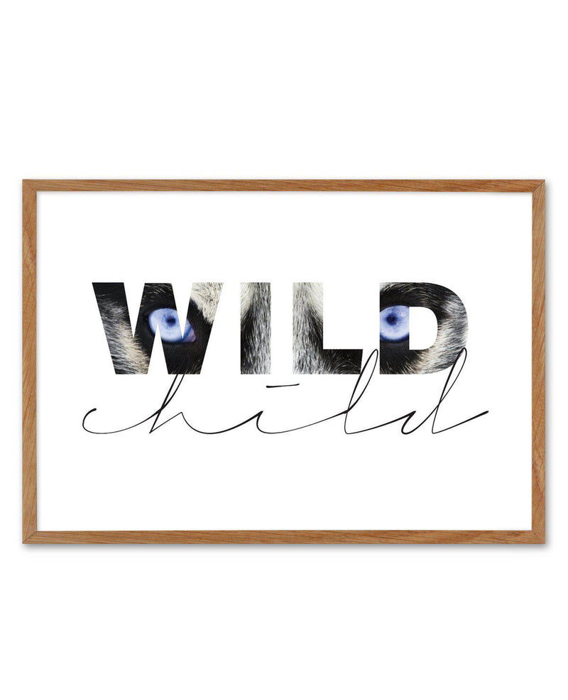 Wild Child Art Print-PRINT-Olive et Oriel-Olive et Oriel-50x70 cm | 19.6" x 27.5"-Walnut-With White Border-Buy-Australian-Art-Prints-Online-with-Olive-et-Oriel-Your-Artwork-Specialists-Austrailia-Decorate-With-Coastal-Photo-Wall-Art-Prints-From-Our-Beach-House-Artwork-Collection-Fine-Poster-and-Framed-Artwork