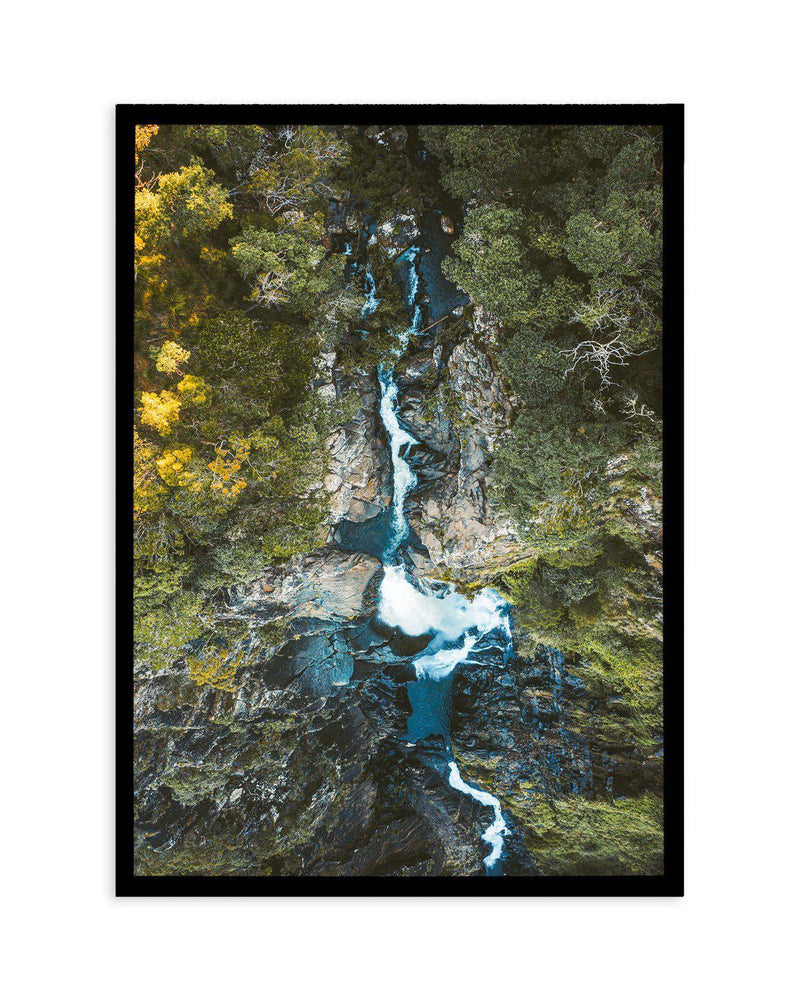 Windin Falls | Cairns Art Print-PRINT-Olive et Oriel-Olive et Oriel-A5 | 5.8" x 8.3" | 14.8 x 21cm-Black-With White Border-Buy-Australian-Art-Prints-Online-with-Olive-et-Oriel-Your-Artwork-Specialists-Austrailia-Decorate-With-Coastal-Photo-Wall-Art-Prints-From-Our-Beach-House-Artwork-Collection-Fine-Poster-and-Framed-Artwork