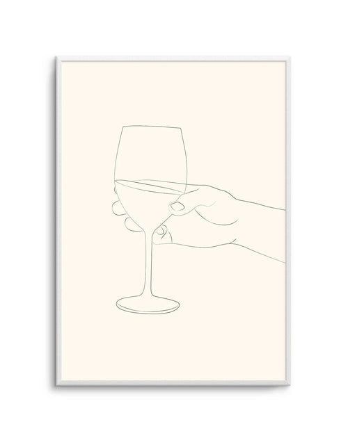 Wine Line Art II Art Print-PRINT-Olive et Oriel-Olive et Oriel-Buy-Australian-Art-Prints-Online-with-Olive-et-Oriel-Your-Artwork-Specialists-Austrailia-Decorate-With-Coastal-Photo-Wall-Art-Prints-From-Our-Beach-House-Artwork-Collection-Fine-Poster-and-Framed-Artwork