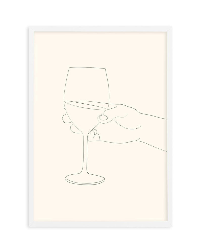 Wine Line Art II Art Print-PRINT-Olive et Oriel-Olive et Oriel-A5 | 5.8" x 8.3" | 14.8 x 21cm-White-With White Border-Buy-Australian-Art-Prints-Online-with-Olive-et-Oriel-Your-Artwork-Specialists-Austrailia-Decorate-With-Coastal-Photo-Wall-Art-Prints-From-Our-Beach-House-Artwork-Collection-Fine-Poster-and-Framed-Artwork