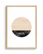 Wooden Marble Moon Art Print-PRINT-Olive et Oriel-Olive et Oriel-A5 | 5.8" x 8.3" | 14.8 x 21cm-Oak-With White Border-Buy-Australian-Art-Prints-Online-with-Olive-et-Oriel-Your-Artwork-Specialists-Austrailia-Decorate-With-Coastal-Photo-Wall-Art-Prints-From-Our-Beach-House-Artwork-Collection-Fine-Poster-and-Framed-Artwork