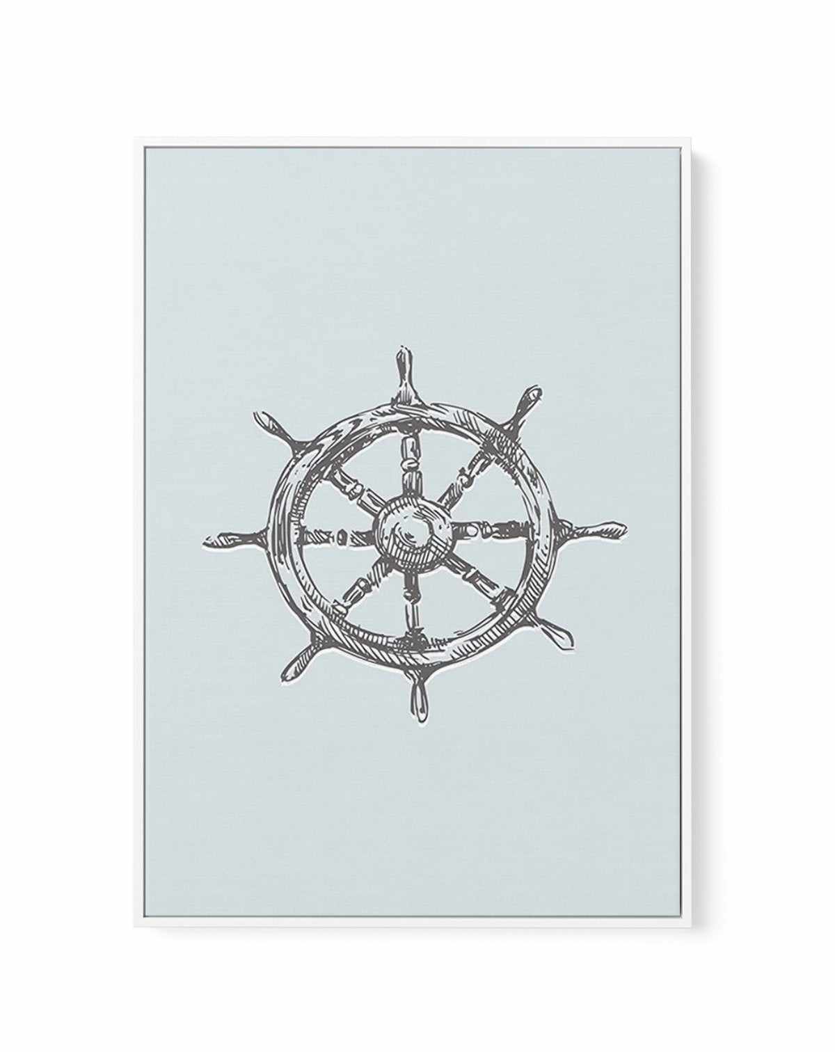 Yacht Wheel | 2 Colour Options | Framed Canvas-CANVAS-You can shop wall art online with Olive et Oriel for everything from abstract art to fun kids wall art. Our beautiful modern art prints and canvas art are available from large canvas prints to wall art paintings and our proudly Australian artwork collection offers only the highest quality framed large wall art and canvas art Australia - You can buy fashion photography prints or Hampton print posters and paintings on canvas from Olive et Oriel