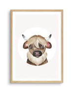 Yak Art Print-PRINT-Olive et Oriel-Olive et Oriel-A5 | 5.8" x 8.3" | 14.8 x 21cm-Oak-With White Border-Buy-Australian-Art-Prints-Online-with-Olive-et-Oriel-Your-Artwork-Specialists-Austrailia-Decorate-With-Coastal-Photo-Wall-Art-Prints-From-Our-Beach-House-Artwork-Collection-Fine-Poster-and-Framed-Artwork
