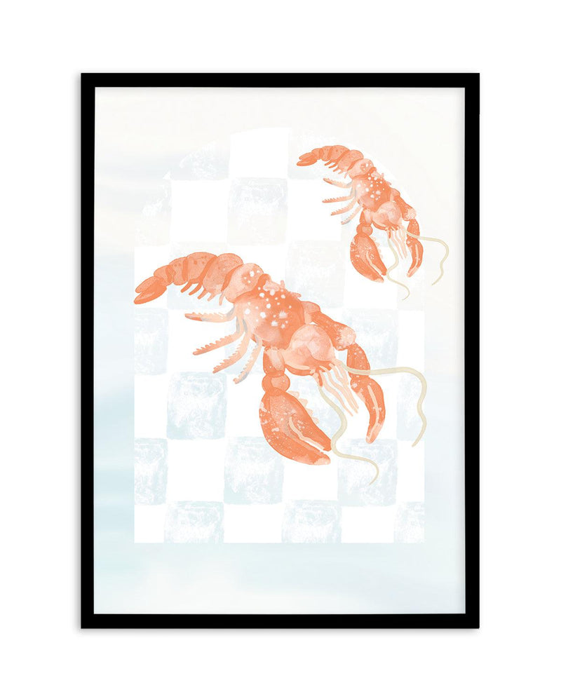 Watercolour Blue Lobster Ocean Collection Print – Olive et Oriel