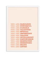You Are Fabulous Art Print-PRINT-Olive et Oriel-Olive et Oriel-A5 | 5.8" x 8.3" | 14.8 x 21cm-White-With White Border-Buy-Australian-Art-Prints-Online-with-Olive-et-Oriel-Your-Artwork-Specialists-Austrailia-Decorate-With-Coastal-Photo-Wall-Art-Prints-From-Our-Beach-House-Artwork-Collection-Fine-Poster-and-Framed-Artwork