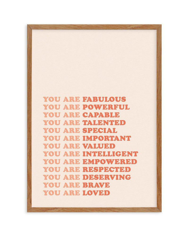 You Are Fabulous Art Print-PRINT-Olive et Oriel-Olive et Oriel-Buy-Australian-Art-Prints-Online-with-Olive-et-Oriel-Your-Artwork-Specialists-Austrailia-Decorate-With-Coastal-Photo-Wall-Art-Prints-From-Our-Beach-House-Artwork-Collection-Fine-Poster-and-Framed-Artwork