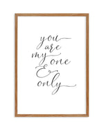 You Are My One & Only Art Print-PRINT-Olive et Oriel-Olive et Oriel-50x70 cm | 19.6" x 27.5"-Walnut-With White Border-Buy-Australian-Art-Prints-Online-with-Olive-et-Oriel-Your-Artwork-Specialists-Austrailia-Decorate-With-Coastal-Photo-Wall-Art-Prints-From-Our-Beach-House-Artwork-Collection-Fine-Poster-and-Framed-Artwork