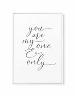 You Are My One & Only | Framed Canvas-CANVAS-You can shop wall art online with Olive et Oriel for everything from abstract art to fun kids wall art. Our beautiful modern art prints and canvas art are available from large canvas prints to wall art paintings and our proudly Australian artwork collection offers only the highest quality framed large wall art and canvas art Australia - You can buy fashion photography prints or Hampton print posters and paintings on canvas from Olive et Oriel and have