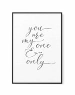 You Are My One & Only | Framed Canvas-CANVAS-You can shop wall art online with Olive et Oriel for everything from abstract art to fun kids wall art. Our beautiful modern art prints and canvas art are available from large canvas prints to wall art paintings and our proudly Australian artwork collection offers only the highest quality framed large wall art and canvas art Australia - You can buy fashion photography prints or Hampton print posters and paintings on canvas from Olive et Oriel and have
