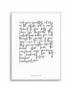 You're Beautiful Poem Art Print-PRINT-Olive et Oriel-Olive et Oriel-A4 | 8.3" x 11.7" | 21 x 29.7cm-Unframed Art Print-With White Border-Buy-Australian-Art-Prints-Online-with-Olive-et-Oriel-Your-Artwork-Specialists-Austrailia-Decorate-With-Coastal-Photo-Wall-Art-Prints-From-Our-Beach-House-Artwork-Collection-Fine-Poster-and-Framed-Artwork