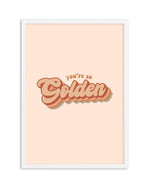 You're So Golden Art Print-PRINT-Olive et Oriel-Olive et Oriel-A5 | 5.8" x 8.3" | 14.8 x 21cm-White-With White Border-Buy-Australian-Art-Prints-Online-with-Olive-et-Oriel-Your-Artwork-Specialists-Austrailia-Decorate-With-Coastal-Photo-Wall-Art-Prints-From-Our-Beach-House-Artwork-Collection-Fine-Poster-and-Framed-Artwork