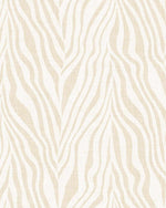 Zebra on Linen in Bone Wallpaper - Olive et Oriel